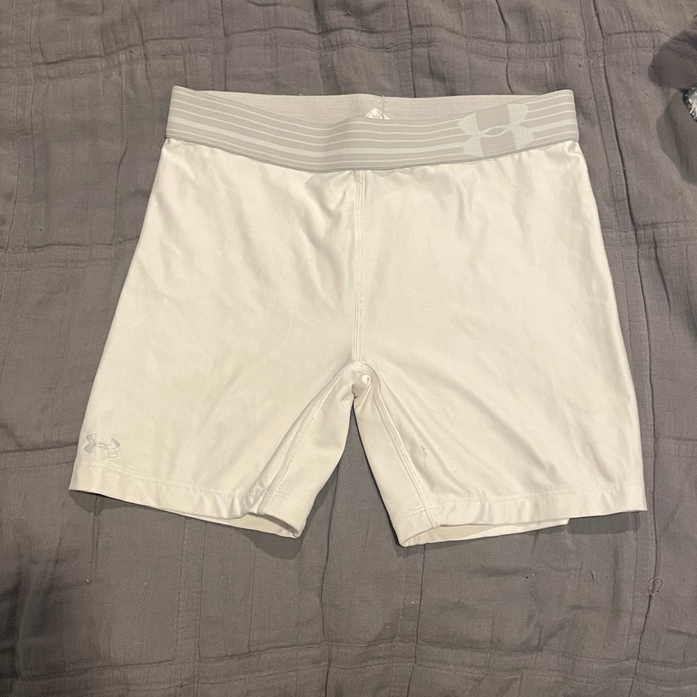 White under armour athletic shorts!